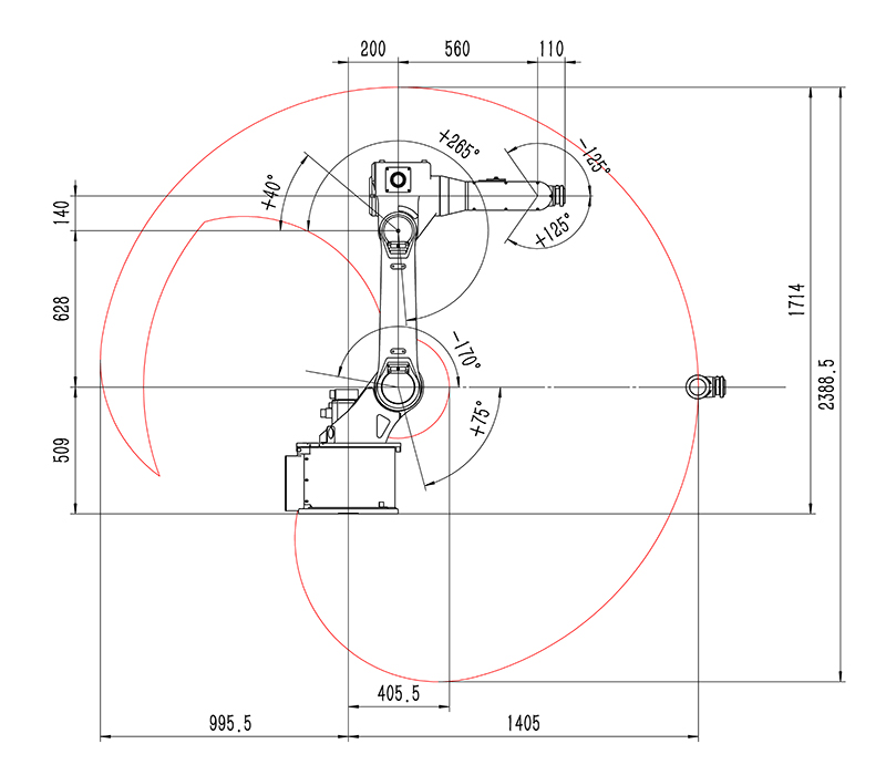 工業(yè)機器人參數(shù)圖